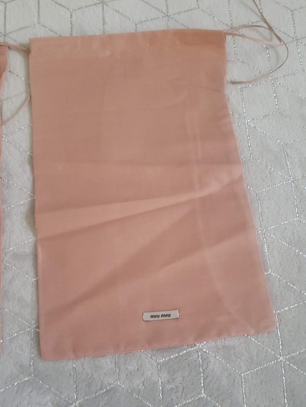 MIU MIU | Nude Dust Bags 2x